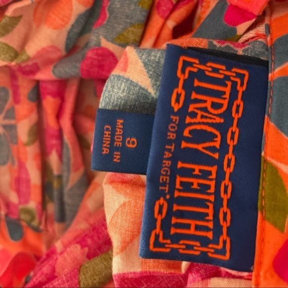 tracy feith for target casual floral spring flare skirt size 9 - Picture 5 of 5